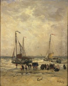 Strandgezicht by Hendrik Willem Mesdag