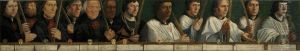 Portretten van twaalf leden van de Utrechtse Jeruzalembroederschap by Jan Van Scorel