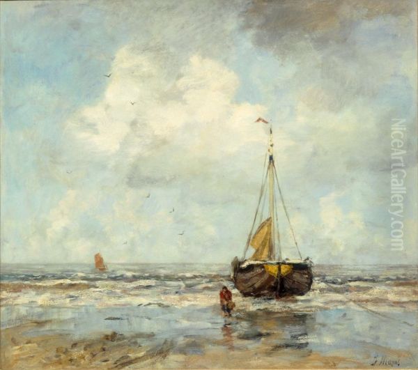 Bomschuit op het strand - view 1