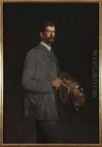 Self-portrait with palette