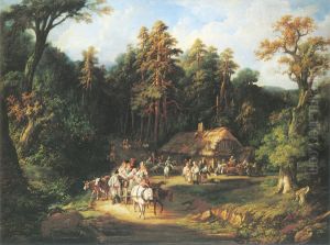 Inn "The last penny". by Jan Feliks Piwarski