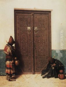 At the Door of a Mosque by Vasily Vereshchagin