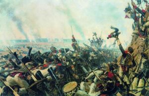 The end of Borodino battle by Vasily Vereshchagin