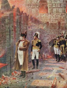 <<V Kremle - pozar!>> by Vasily Vereshchagin