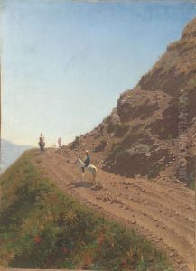 Nomadic road in the Alatau Mountains by Vasily Vereshchagin
