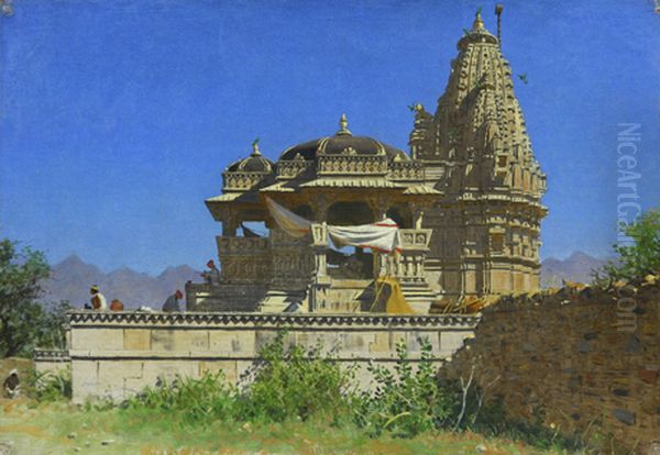 Brahmi temple in Udaipur - view 1