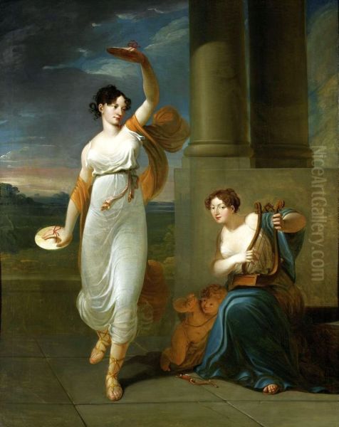 Portrait of Maria Mirska, Barbara Szumska and Adam Napoleon Mirski - view 1