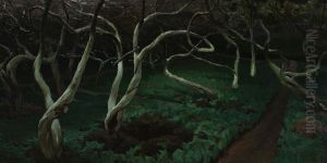 Old apple trees by Ferdynand Ruszczyc
