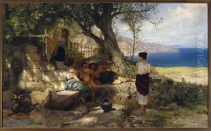 At the spring well by Henryk Siemiradzki
