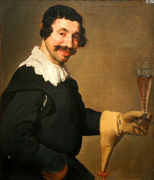 Man With a Wine Glass - view 1