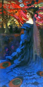 Peacock - portrait of Zofia Borucinska nee Jakimowicz