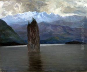 Norwegian fjord by Kazimierz Stabrowski