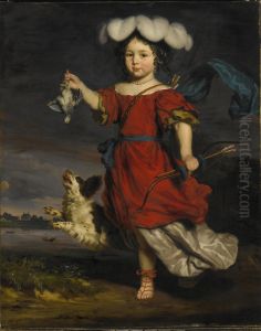A Portrait of a Child in a Goat Cart A Portrait of a Child in a Goat Cart