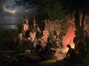Bivouac de Uhlans polonais pres de Wagram.