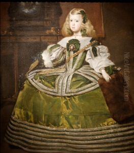 The Infanta Margarita Teresa in a Green Dress by Juan Bautista Martinez del Mazo