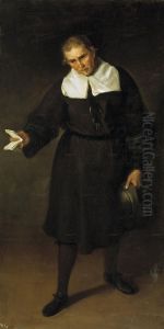 El bufon Francisco Bazan by Juan Carreno De Miranda