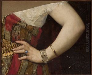 Fragment of the portrait of Matylda Godebska - hand Fragment of the portrait of Matylda Godebska - hand
