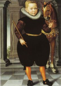 Portrait of a boy, possibly Sieuwert Heynsius (1603-1652) by Jan Claesz.