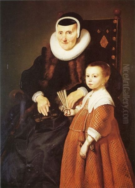 Grandmother with Granddaughter - view 1