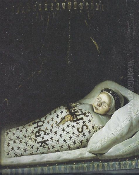 Portrait of unknown dead child - view 1