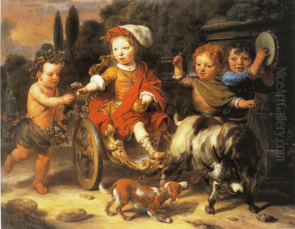 Willem Woutersz Oorthoorn in a Goat-Cart - view 1