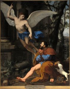 Saint Roch and the Angel by Claude Simpol by Claude Simpol