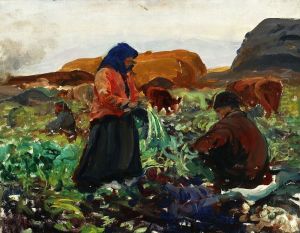 Harvesting beetroots II by Leon Wyczolkowski