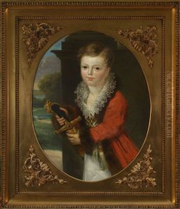 Portrait of Zygmunt Krasinski as a child. by Henri-Francois Riesener