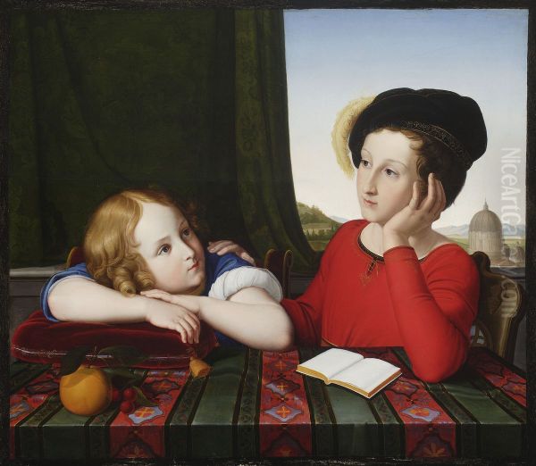 Childhood portrait of Wienczyslaw Potocki and Konstanty Potocki - view 1