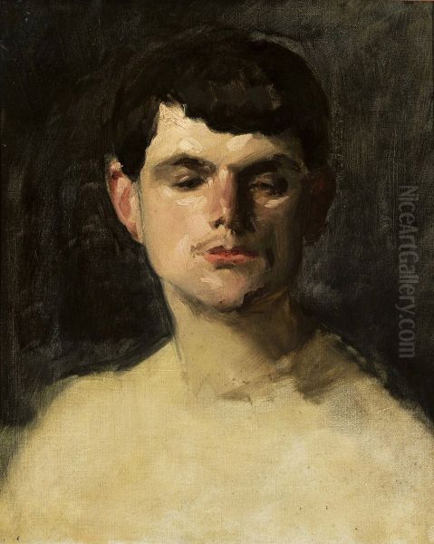 A study of a head. - view 1