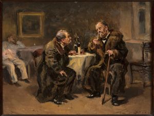 Conversation by Vladimir Makovsky