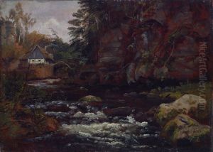 Mill in Liebethaler Grund by Johan Wilhelm Ludwig Dahl