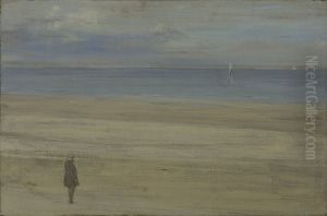 Harmonie in Blau und Silber: Trouville by James McNeill Whistler