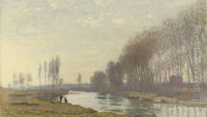 The Petit Bras of the Seine at Argenteuil by Claude Oscar Monet