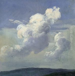 Cloud Study by Johan Wilhelm Ludwig Dahl