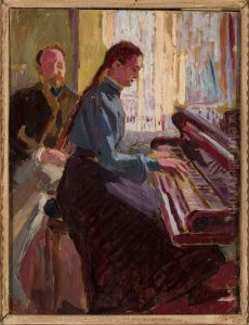 At the piano by Oleksa Novakivsky