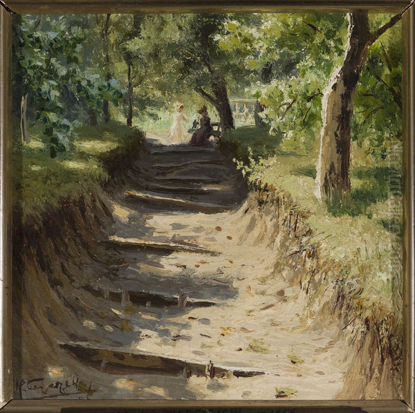Alley in the garden - view 1
