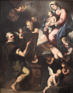 Saint Lucas painting the Virgin
