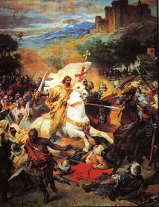 Santiago en la batalla de Clavijo by Jose Casado del Alisal