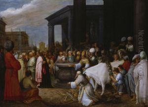 Sts. Paul and Barnabas in Lystra by Adriaen Van Stalbemt