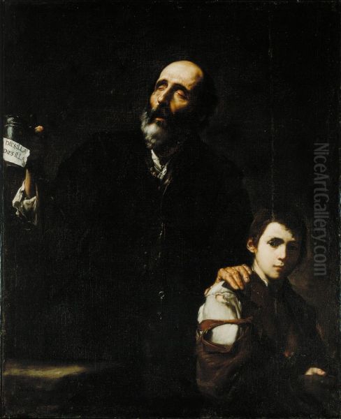Blind Beggar and his Boy - view 1