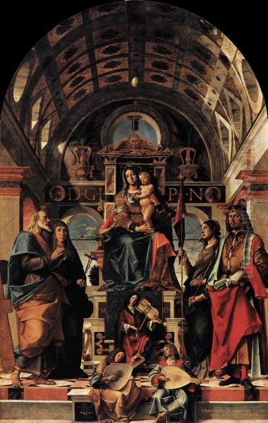 Madonna and Child enthroned with Saints - view 1