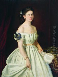 Portrait of E.A. Vasilchikova by Ivan Kramskoi