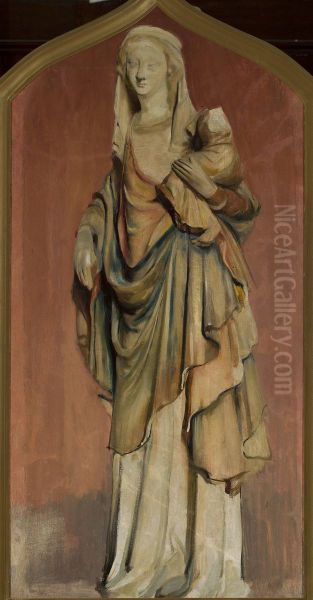 Statue of Gothic Madonna - view 1