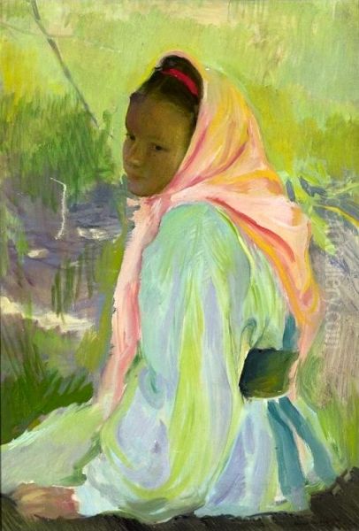 Girl from Polesie, sketch - view 1