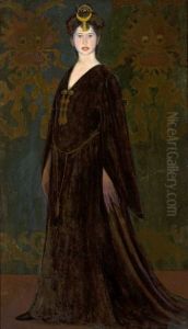 Portrait of Alina Glass nee Bondy by Jan Rembowski