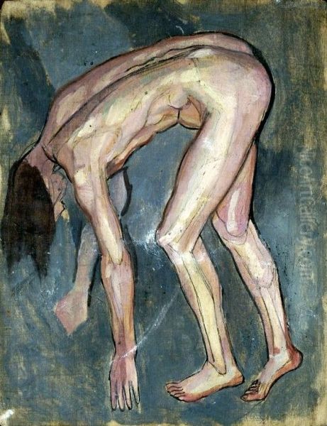Nude, leaning - view 1