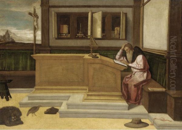 Saint Jerome In His Study - view 1