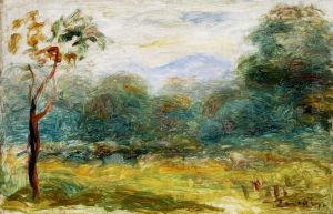 Landscape in Southern France (Cagnes). by Pierre Auguste Renoir