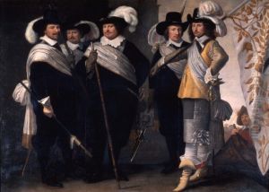 Officers of the "Witte Vendel" in Delft in 1648 Officers of the "Witte Vendel" in Delft in 1648